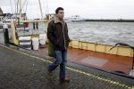 Volendam 18 januari 2007
Jan Smit tijdens storm in Volendam.
