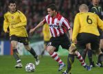 Eindhoven, 20 Februari 2007 Champions Leaguewedstrijd
PSV-FC Arsenal 1e ronde Eindstand 1-0 Seizoen 2006/2007
Jason Culina