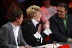 Hilversum 3 februari 2007
Opnames X factor in studio 22. 
Henk temming en Marianne v Wijnkoop en Henkjan Smits