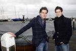Volendam 18 januari 2007
Nick en Simon tijdens storm op de dijk in volendam.