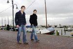 Volendam 18 januari 2007
Nick en Simon tijdens storm op de dijk in volendam.