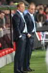 Eindhoven, 20 Februari 2007 Champions Leaguewedstrijd
PSV-FC Arsenal 1e ronde Eindstand 1-0 Seizoen 2006/2007
Ronald Koeman en Jan Wouters