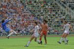 Munchen, 25 Juni 1988 Finale Europees Kampioenschap 1988
Nederland-Rusland met een eindstand van 2-0
Ruud Gullit verslaat met een stevige kopbal doelman Rinat Dasajev
EK 1988