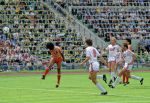 Munchen, 25 Juni 1988 Finale Europees Kampioenschap 1988
Nederland-Rusland met een eindstand van 2-0
Ruud Gullit verslaat met een stevige kopbal doelman Rinat Dasajev
EK 1988