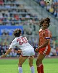 Munchen, 25 Juni 1988 Finale Europees Kampioenschap 1988
Nederland-Rusland met een eindstand van 2-0
Ruud Gullit
EK 1988