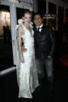 Amsterdam 23 januari 2007
Opening Fashion week in de westergas fabriek.Sanne Nijhof met Rodrigo Otazu