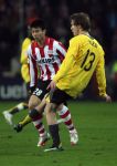 Eindhoven, 20 Februari 2007
1e eindronde Championsleague wedstrijd PSV-FC Arsenal, eindstand 1-0 Seizoen 2006/2007
Sun Xiang, de eerste chinees die mee doet als voetballer bij de Champions League in Europa in duel met Alexander Hleb