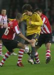 Eindhoven, 20 Februari 2007 Champions Leaguewedstrijd
PSV-FC Arsenal 1e ronde Eindstand 1-0 Seizoen 2006/2007
Tomas Rosicky in duel met Phillip Cocu