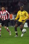 Eindhoven, 20 Februari 2007
1e eindronde Championsleague wedstrijd PSV-FC Arsenal, eindstand 1-0 Seizoen 2006/2007
William Gallas met als achtervolger Sun Xiang, de eerste Chinees die mee doet als voetballer bij de Champions League in Europa