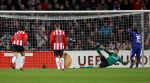 Eindhoven, 25 Februari 2010
1/8 Finale Uefa Europa League PSV-HSV, eindstand 3-2
PSV uitgeschakeld op basis van uit gescoorde doelpunten
Andreas Isaksson wordt gepasseerd voor 2-2
Foto Junior Smulders