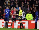Eindhoven, 25 Februari 2010
1/8 Finale Uefa Europa League PSV-HSV, eindstand 3-2
PSV uitgeschakeld op basis van uit gescoorde doelpunten
Balazs Dzsudzsak krijgt in een halve minuut 2x geel, dus rood
Foto Junior Smulders