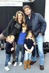 Amsterdam, 31 Januari 2010
Amsterdam International Fashion Week 
Danielle Oerlemans met man Reinout Oerlemans en kinderen