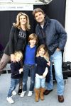 Amsterdam, 31 Januari 2010
Amsterdam International Fashion Week 
Danielle Oerlemans met man Reinout Oerlemans en kinderen