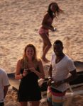 Curacao 9 januari 2010
Doutzen Kroes met haar nieuwe vriend dj Sunnery james op het mooiste strandje van Curacao genaamd Port Marie.
Peter Smulders bv