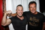 Uitgeest 17 januari 2011
Nieuwjaarsreceptie Henk Geels in Bobs saloon. Gerard Joling met personal trainer
Peter Smulders bv