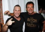 Uitgeest 17 januari 2011
Nieuwjaarsreceptie Henk Geels in Bobs saloon. Gerard Joling met personal trainer
Peter Smulders bv