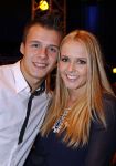 Hilversum 30 januari 2011
Nationale songfestival met de 3J's in studio 21. Monique Smit met vriend
Peter Smulders bv