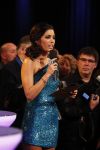 Hilversum 30 januari 2011
Yolanthe Sneijder Cabau presenteert het nationale songfestival en Wesley en Jessey Sneijder kijken trots toe.
Peter Smulders bv