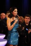 Hilversum 30 januari 2011
Yolanthe Sneijder Cabau presenteert het nationale songfestival en Wesley en Jessey Sneijder kijken trots toe.
Peter Smulders bv