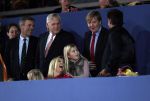 Amsterdam 21 januari 2012
Prinses Maxima prins Willem Alexander en Amalia Alexia en Ariane op bezoek bij jumping Amsterdam. Gerard Joling met Maxima en de prinsesjes
Peter Smulders bv
