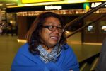 Schiphol 15 januari 2012
Justine Pelmelay en haar vriend komen terug op schiphol na het cruiseboot drama in italie.
Peter Smulders bv