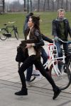 Amsterdam 29 januari 2012
Kim Feenstra rennend op straat.
Peter Smulders bv
