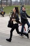 Amsterdam 29 januari 2012
Kim Feenstra rennend op straat.
Peter Smulders bv