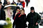 Lech 8 februari 2003
Koningin Beatrix met vriendinnen bij hotel POST
in Lech