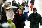 Lech 8 februari 2003
Koningin Beatrix met vriendinnen bij hotel POST
in Lech