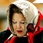 Lech 8 februari 2003
Koningin Beatrix met vriendinnen bij hotel POST
in Lech