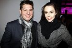 Amsterdam 28 januari 2012
modeshow Custo op de IAFW met oa aanwezig Martijn   Krabbe met een fan
Peter Smulders bv