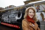 Amsterdam 19 januari 2012
Noortje Herlaar en Joey Ferre bij de bus van saturdau night fever.
Peter Smulders bv