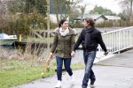 Vinkeveen 25 januari 2012
Roxeanne Hazes en haar vriend Nick laten samen hun hond uit.
Peter Smulders bv