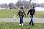 Vinkeveen 25 januari 2012
Roxeanne Hazes en haar vriend Nick laten samen hun hond uit.
Peter Smulders bv