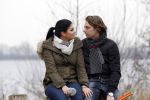 Vinkeveen 25 januari 2012
Roxeanne Hazes en haar vriend Nick laten samen hun hond uit.
Peter Smulders bv