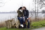 Vinkeveen 25 januari 2012
Roxeanne Hazes en haar vriend Nick laten samen hun hond uit.
Peter Smulders bv