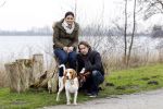 Vinkeveen 25 januari 2012
Roxeanne Hazes en haar vriend Nick laten samen hun hond uit.
Peter Smulders bv