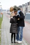 Almere 28 januari 2012
Suus Ruis met vriend en zoontje op straat.
Peter Smulders bv
