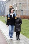 Almere 28 januari 2012
Suus Ruis met vriend en zoontje op straat.
Peter Smulders bv