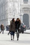 Milaan 18 januari 2012
Yolanthe Sneijder Cabau bij haar appartement en bij de kathedraal in Milaan samen met haar zus Rebecca.
Peter Smulders bv