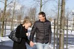 Amsterdam 10 februari 2013
Eva Jinek met haar nieuwe vriend Freek Vonk bij de westergasfabriek.
Peter Smulders bv