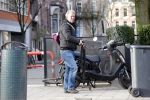 Amsterdam 4 februari 2013
Hajo Bruijns met zijn scooter.
Peter Smulders bv