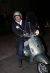 Amsterdam 13 februari 2013
Huub Stapel op zijn Vespa scooter.
Peter Smulders bv