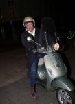 Amsterdam 13 februari 2013
Huub Stapel op zijn Vespa scooter.
Peter Smulders bv