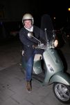 Amsterdam 13 februari 2013
Huub Stapel op zijn Vespa scooter.
Peter Smulders bv