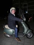Amsterdam 13 februari 2013
Huub Stapel op zijn Vespa scooter.
Peter Smulders bv
