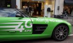 Amsterdam 4 februari 2013
Een groend mercedes sport met reclame voor KPN en het G4 netwerk.
Peter Smulders bv