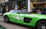 Amsterdam 4 februari 2013
Een groend mercedes sport met reclame voor KPN en het G4 netwerk.
Peter Smulders bv