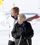 Lech, 18 Februari 2013 Fotoshoot Kon. huis in Lech tijdens de wintersportvakantie met o.a.: Koningin Beatrix, Prins Willem Alexander, Prinses Maxima, Prinses Amalia, Prinses Alexia en Prinses Ariane.
Foto Peter Smulders BV