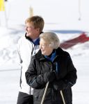 Lech, 18 Februari 2013 Fotoshoot Kon. huis in Lech tijdens de wintersportvakantie met o.a.: Koningin Beatrix, Prins Willem Alexander, Prinses Maxima, Prinses Amalia, Prinses Alexia en Prinses Ariane.
Foto Peter Smulders BV